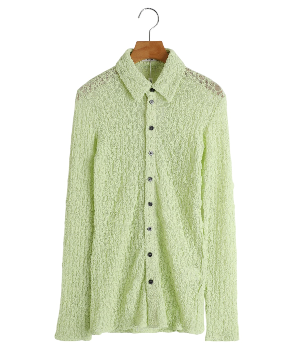 【タグ付新品】CLANE LADY LACE SHIRT MINT レディース】LADY LACE SHIRT | CLANE(クラネ) / トップス 長袖