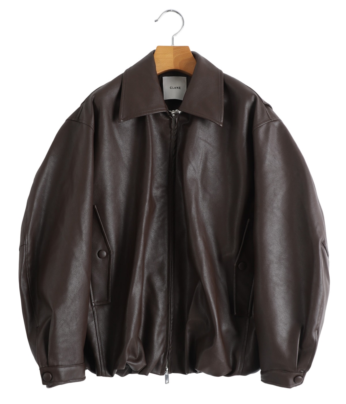 レディース】FAKE LEATHER BALLOON JACKET | CLANE(クラネ