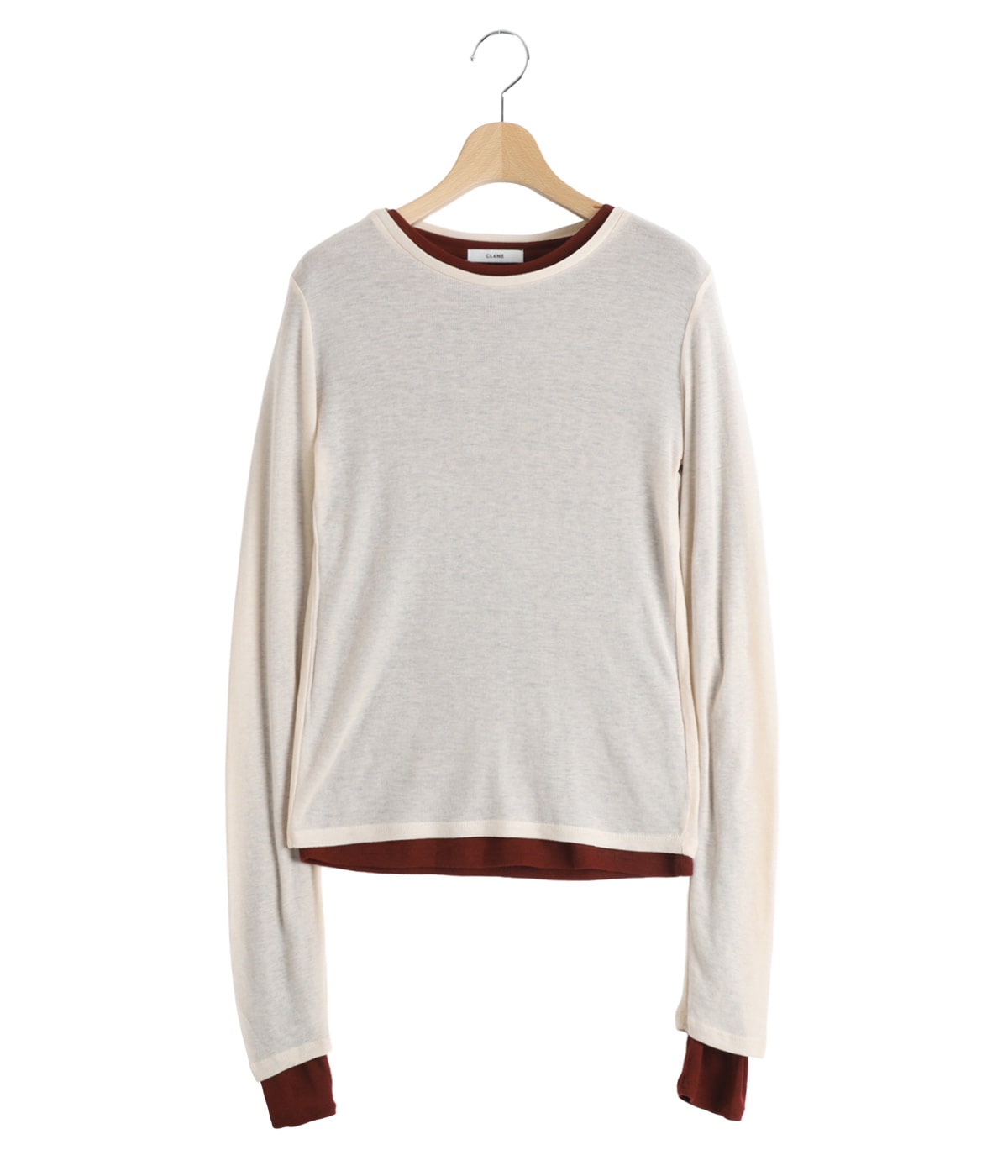 レディース】SHEER LAYERED CUT TOPS | CLANE(クラネ) / トップス