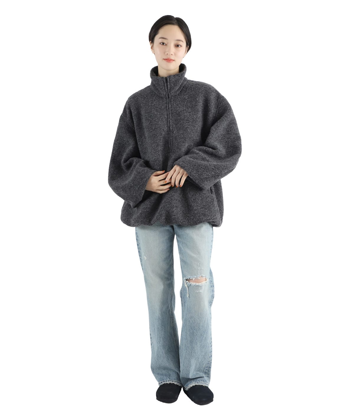 レディース】SLIVER HALF ZIP TOPS | CLANE(クラネ) / アウター