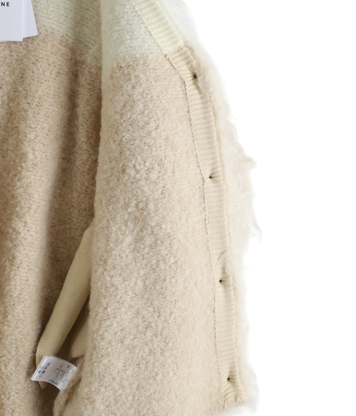 CLANE カーディガン サイズ1 アイボリー CLANE カーディガン サイズ1 アイボリー W FACE RIB KNIT