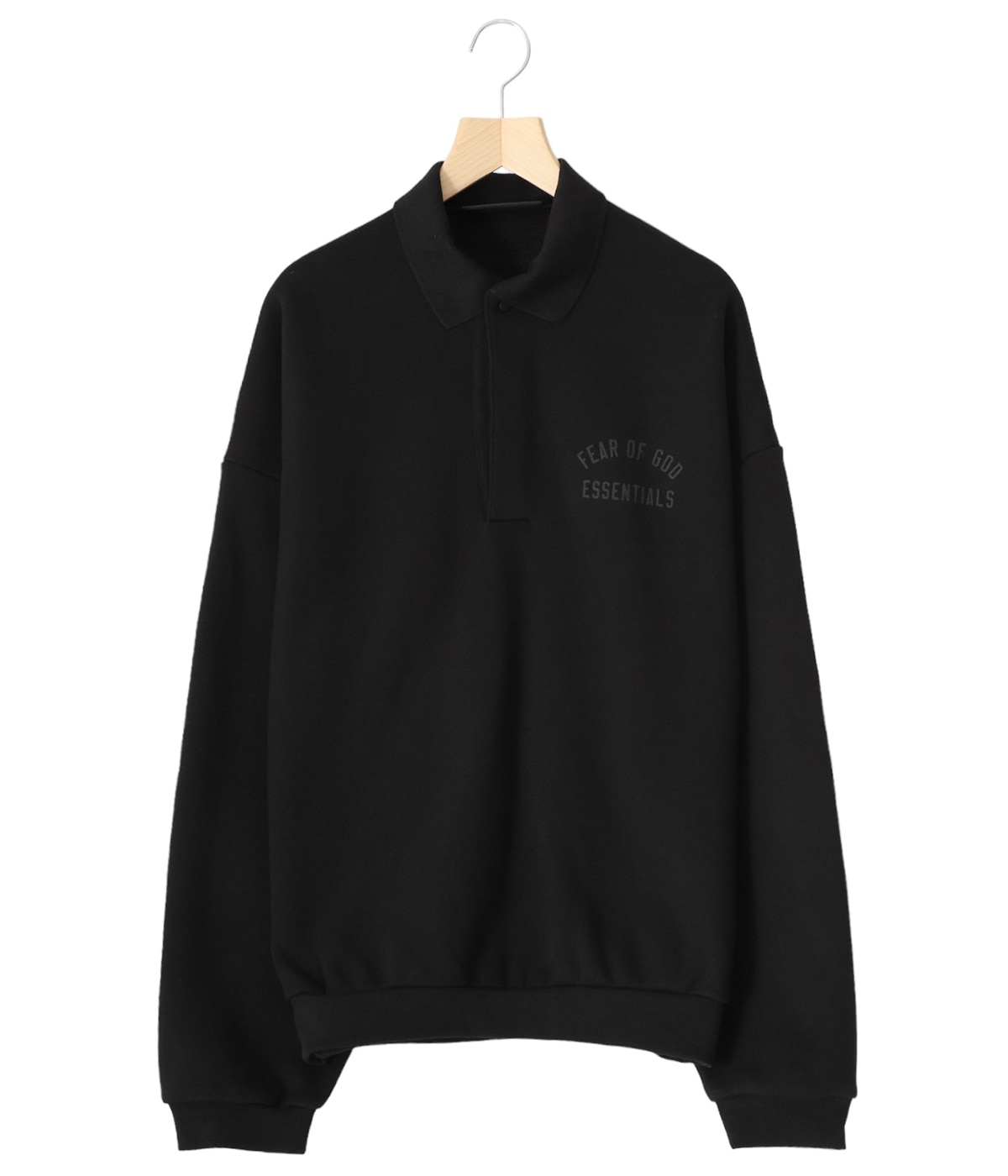Fear of God Essentials Fleece 長袖ポロシャツ xs FLEECE POLO | ESSENTIALS FEAR OF GOD(エッセンシャルズ フィア