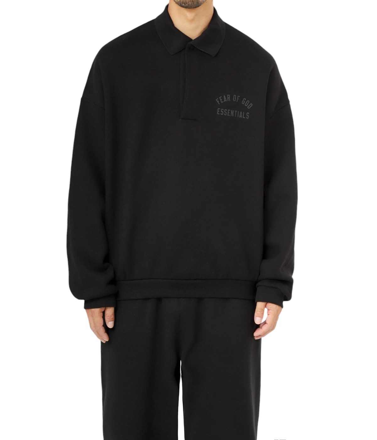 ESSENTIALS FEAR OF GOD ポロシャツ スウェット M FLEECE POLO | ESSENTIALS FEAR OF GOD(エッセンシャルズ フィア