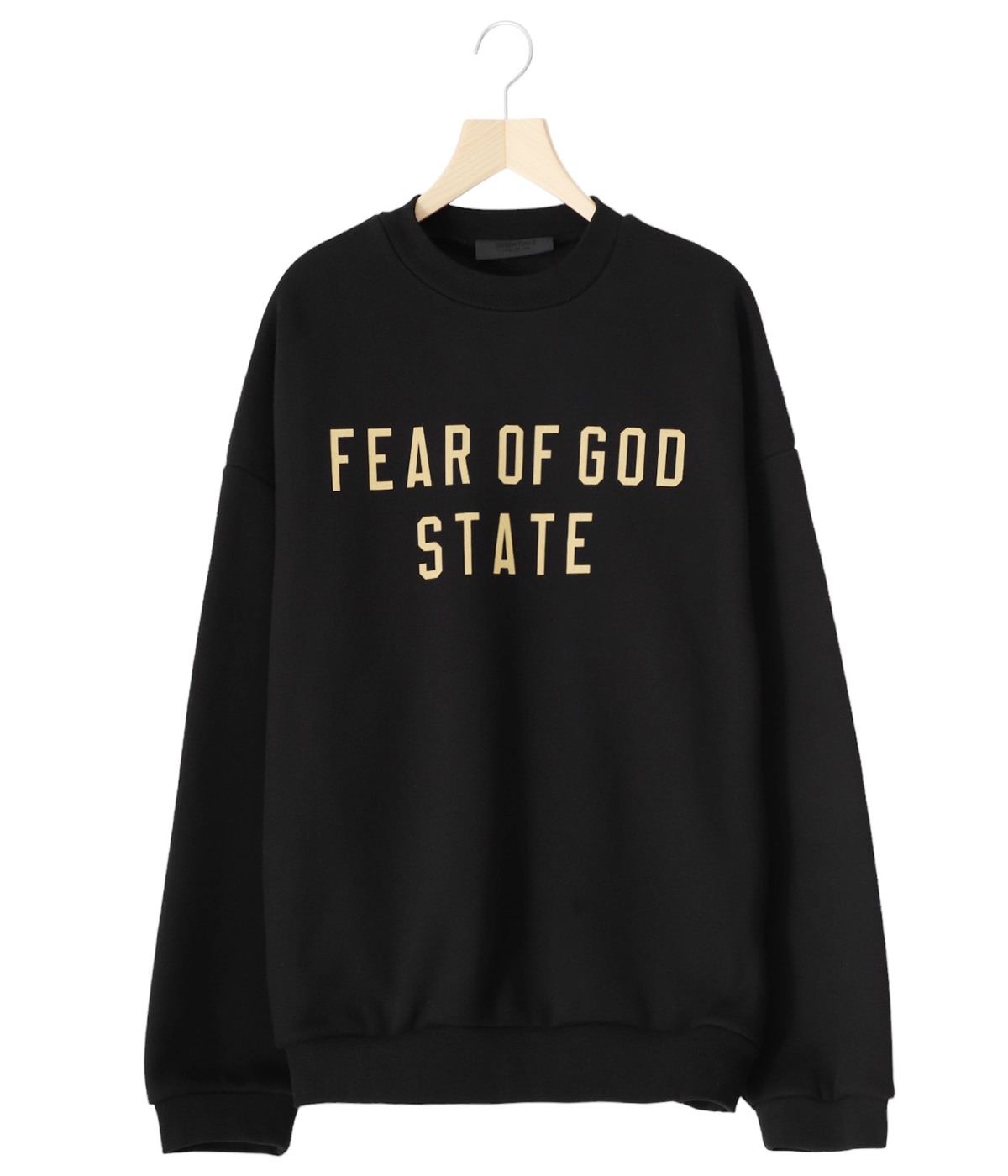FEAR OF GOD essentials ブラッククルーネック スウェット ESSENTIALS / エッセンシャルズ リラックスド クルーネック