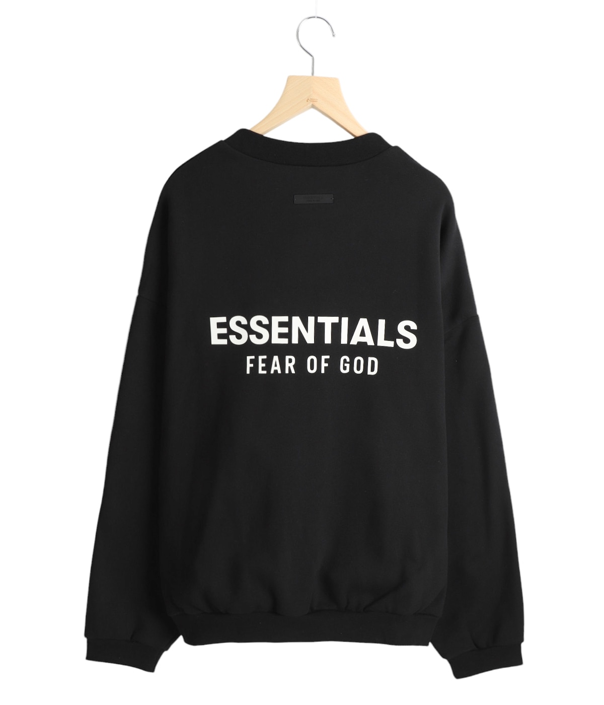 ESSENTIALS FEAR OF GOD ブラック スウェット FOG ESSENTIALS - 23SS THE BLACK COLLECTION CREW SWEAT SHIRTS