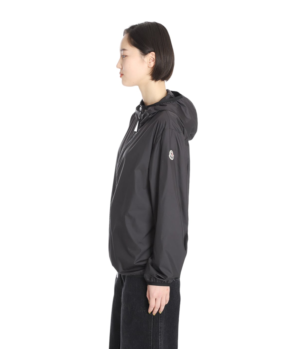 【24SS NEW】MONCLER_woman / Fegeo フード付き ジャケット / 黒 Moncler Fegeo Hooded Jacket | Black | FARFETCH