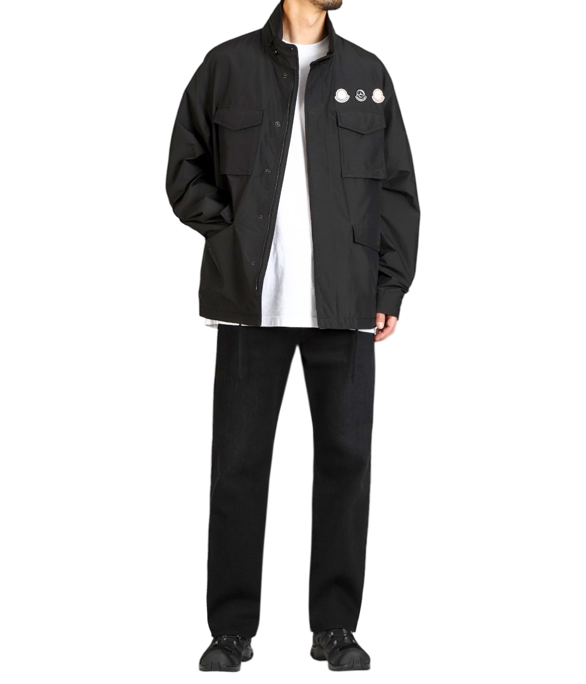 正規店買付★MONCLER ソーロン フィールドジャケット MONCLER (モンクレール) ナイロン アウター ワンポイント