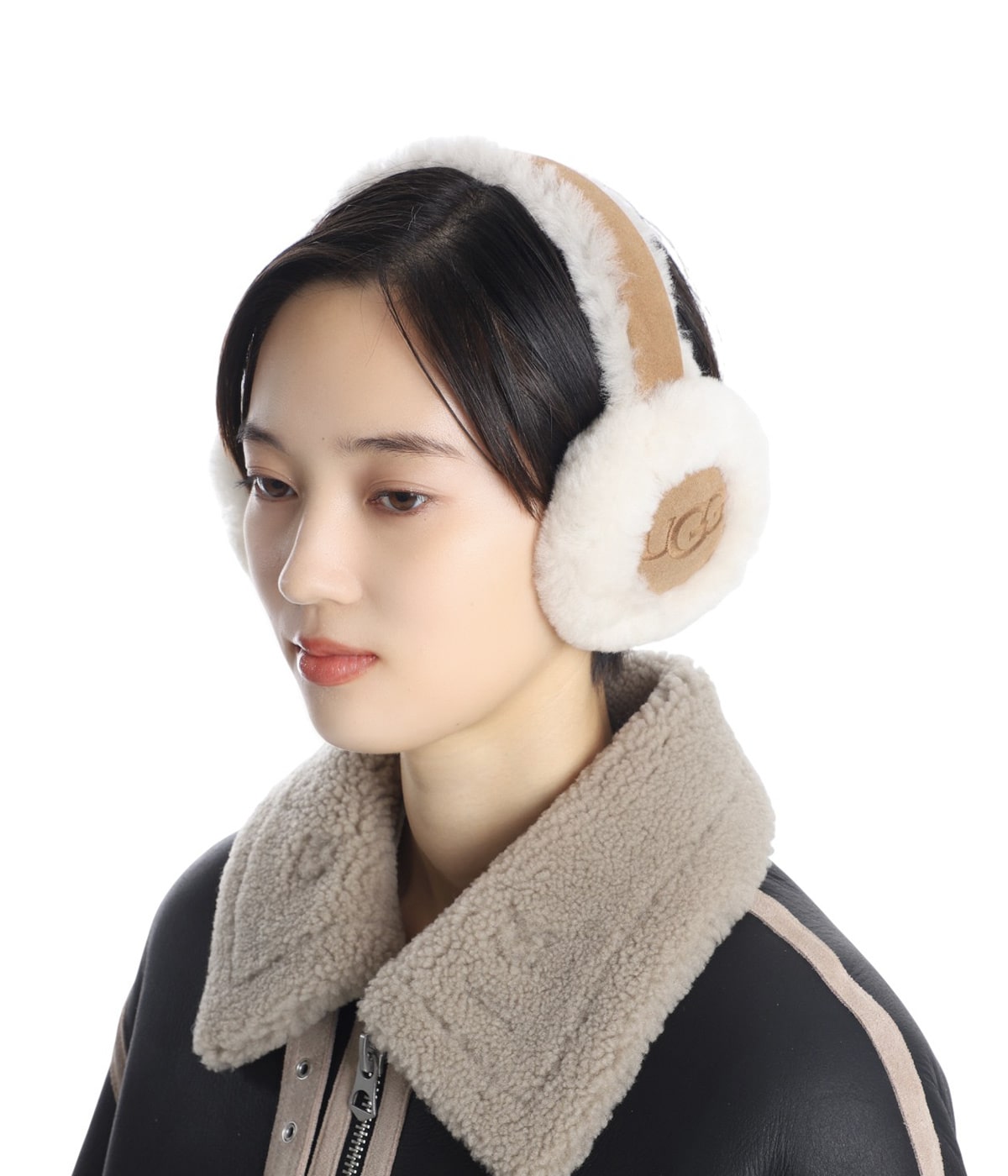レディース】W SHEEPSKIN EMBROIDERY EARMUFF | UGG(アグ