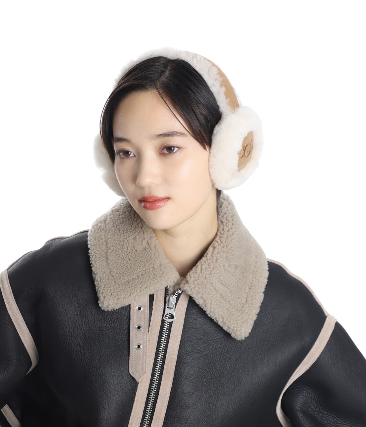 レディース】W SHEEPSKIN EMBROIDERY EARMUFF | UGG(アグ