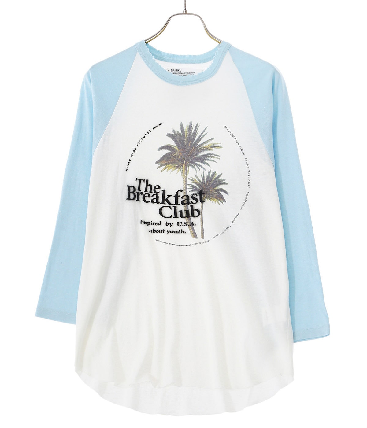 DAIRIKU 21AW「Palm Raglan Tee」ラグランカットソー 参考上代20900円 DAIRIKU 21AW Palms Raglan Tee パーム