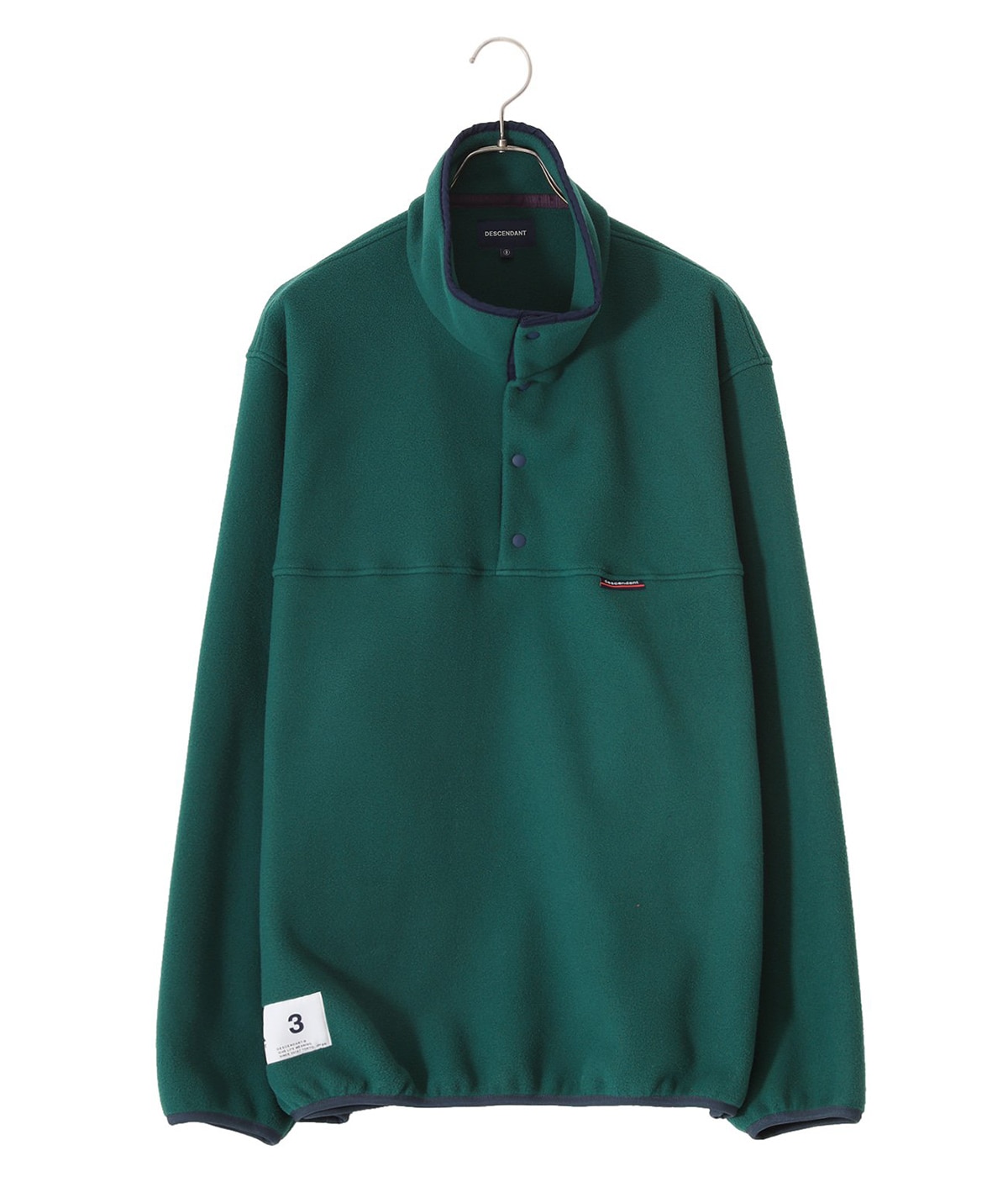 DESCENDANT FLEECE JACKET Mサイズ　ボア DESCENDANT/MANCHOT FLEECE JACKET (BLACK)