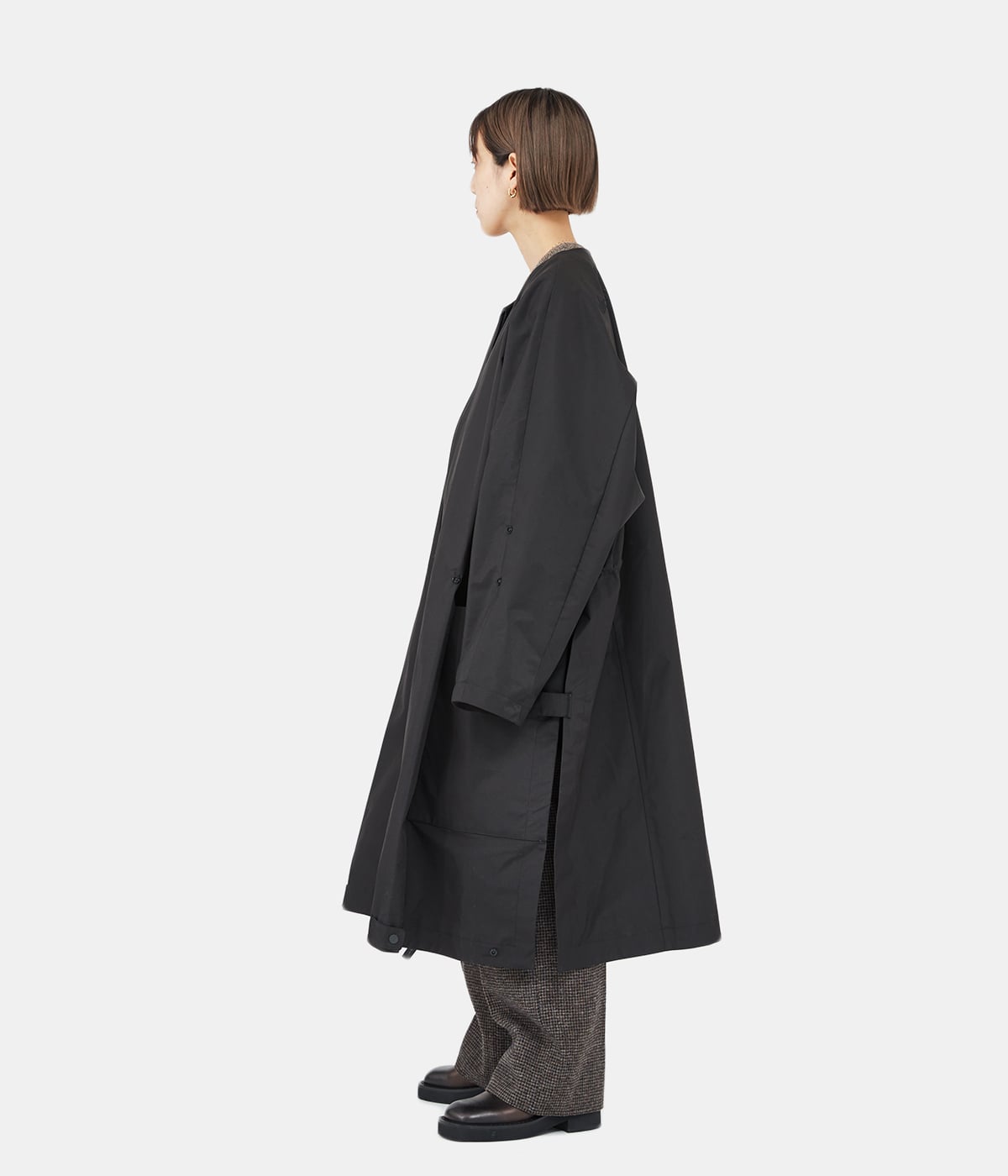 希少 極美品✨ ジャンルイシェレル ミンク コート カットワーク M 黒 金 01000678-30.jpg