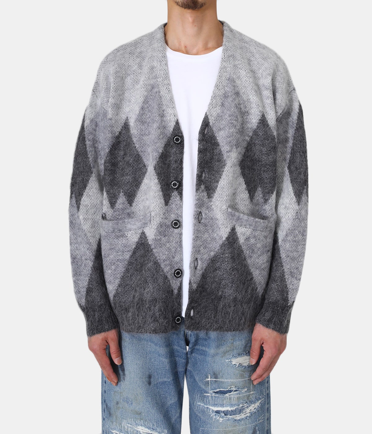 N*O様 DAIRIKU Brat Pack モヘアカーディガン Argyle Mohair Knit Cardigan | DAIRIKU(ダイリク) / トップス