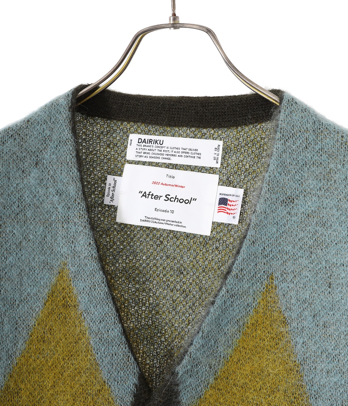 DAIRIKU 21AW モヘアカーディガン Argyle Mohair Knit Cardigan | DAIRIKU(ダイリク) / トップス