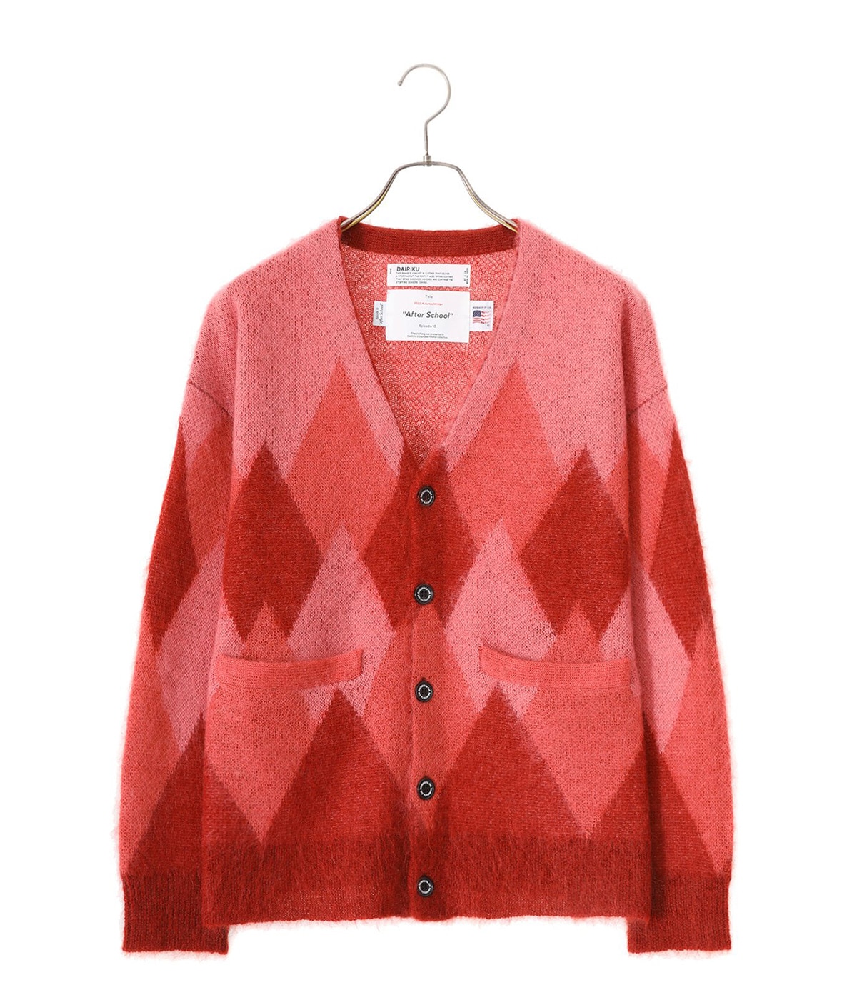 22AW DAIRIKU アーガイル モヘア カーディガン Argyle Mohair Knit Cardigan | DAIRIKU(ダイリク) / トップス