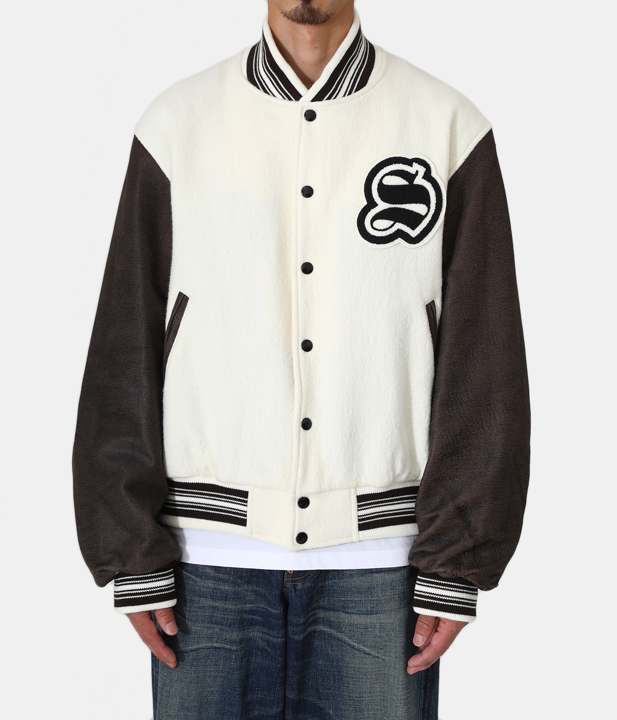 Gill Leather Flight Jacket サイズ2 GILL LEATHER STADIUM JACKET | SUGARHILL(シュガーヒル