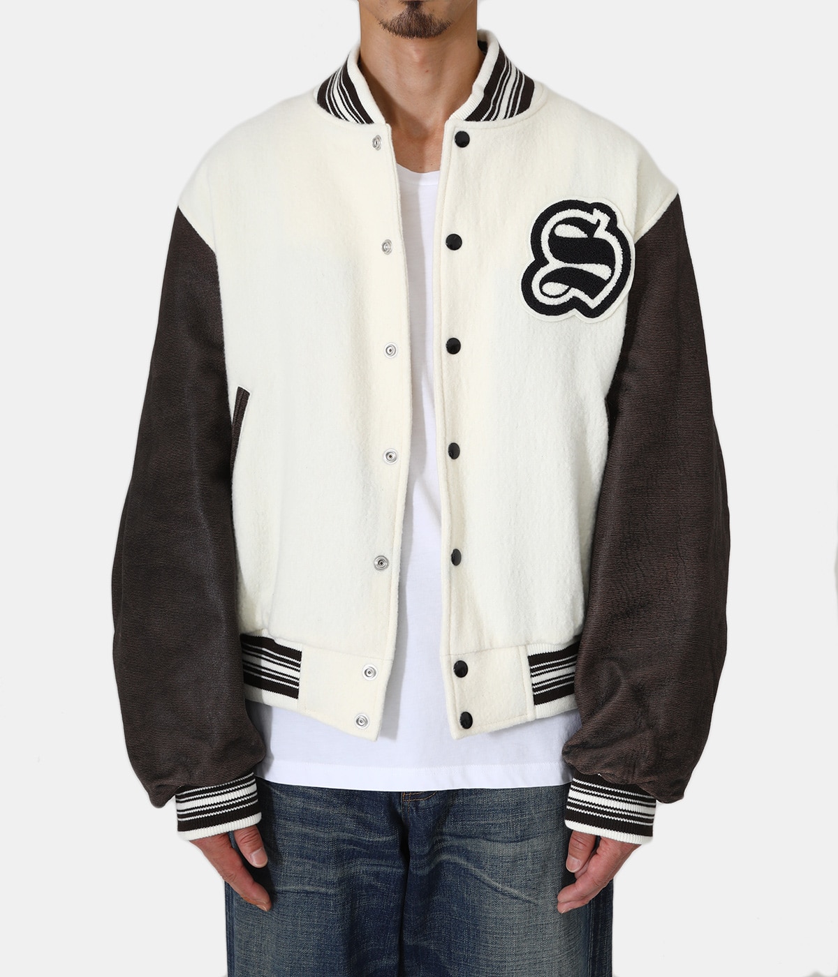 GILL LEATHER STADIUM JACKET | SUGARHILL(シュガーヒル