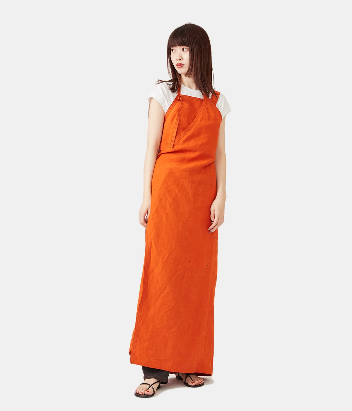 極美品　ジュンミカミ　定価8.5万　エプロン　ワンピース　オールインワン　パンツ imgrc0091566920.jpg