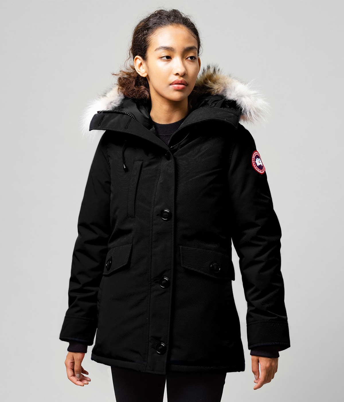 カナダグース　シャーロット　カーキファー付きダウンジャケット CANADA GOOSE 22FW 新作Charlotte Parka style.2022.12.9 | 3041