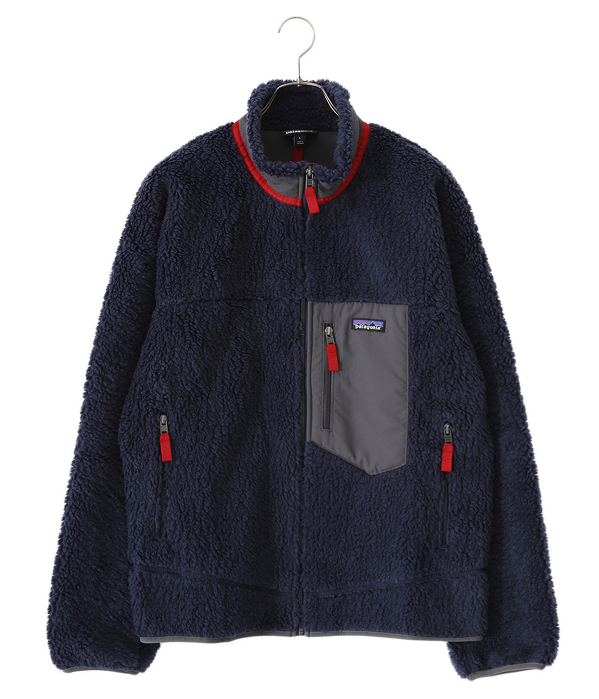 patagonia レトロx 12-18M アイボリー/ネイビー パタゴニア クラシックレトロX フリースジャケット ボア