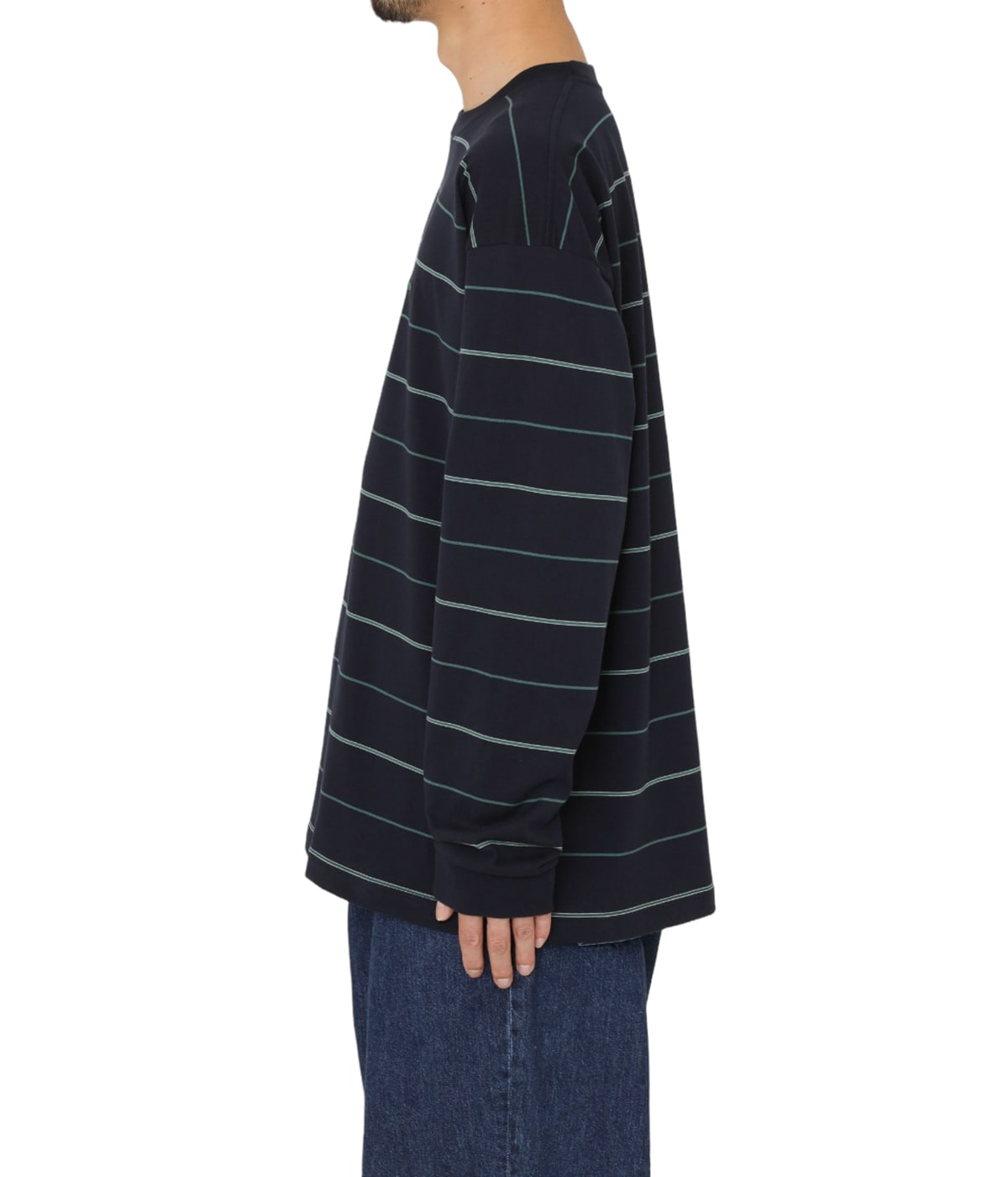 delta【新品】ディセンダント DESCENDANT(ディセンダント) フットボールTシャツ ブルー サイズ