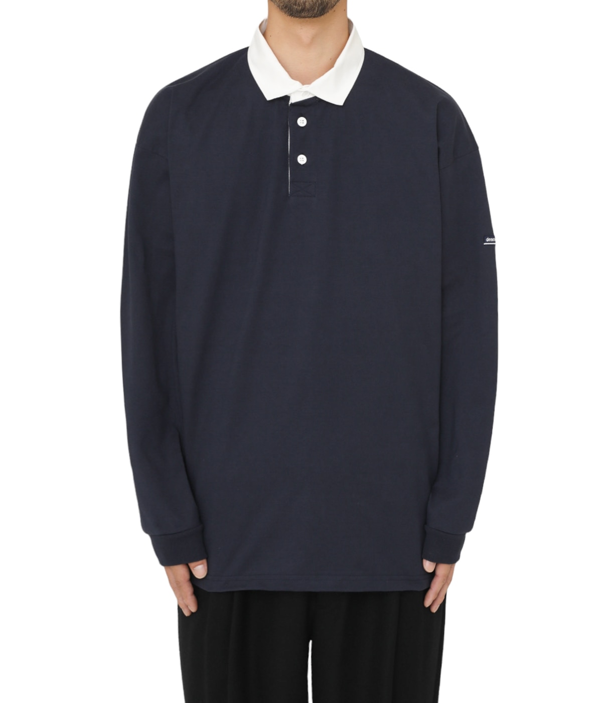 DESCENDANT - CROUCH POLO LS ホワイト 3 CROUCH POLO LS | DESCENDANT(ディセンダント) / トップス