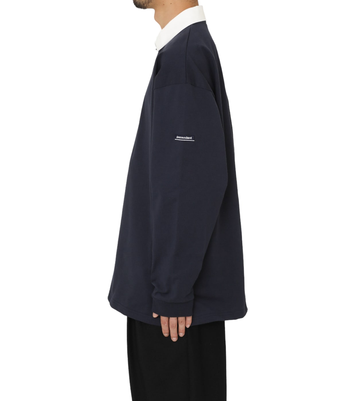 DESCENDANT - CROUCH POLO LS ホワイト 3 CROUCH POLO LS | DESCENDANT(ディセンダント) / トップス
