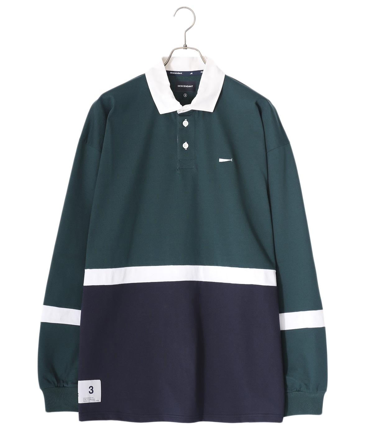 トップス DESCENDANT  NAUTICA PUBA POLO LS DESCENDANT FW22 PUBA POLO LS BLACK