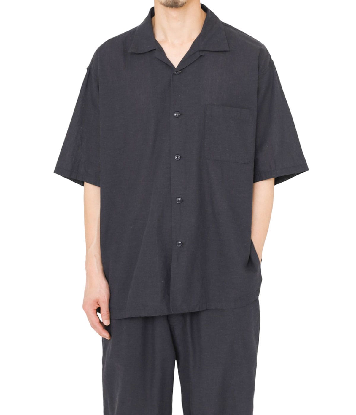 予約】VAT DYE CHAMBRAY OPEN SHIRT | GOLD(ゴールド) (メンズ