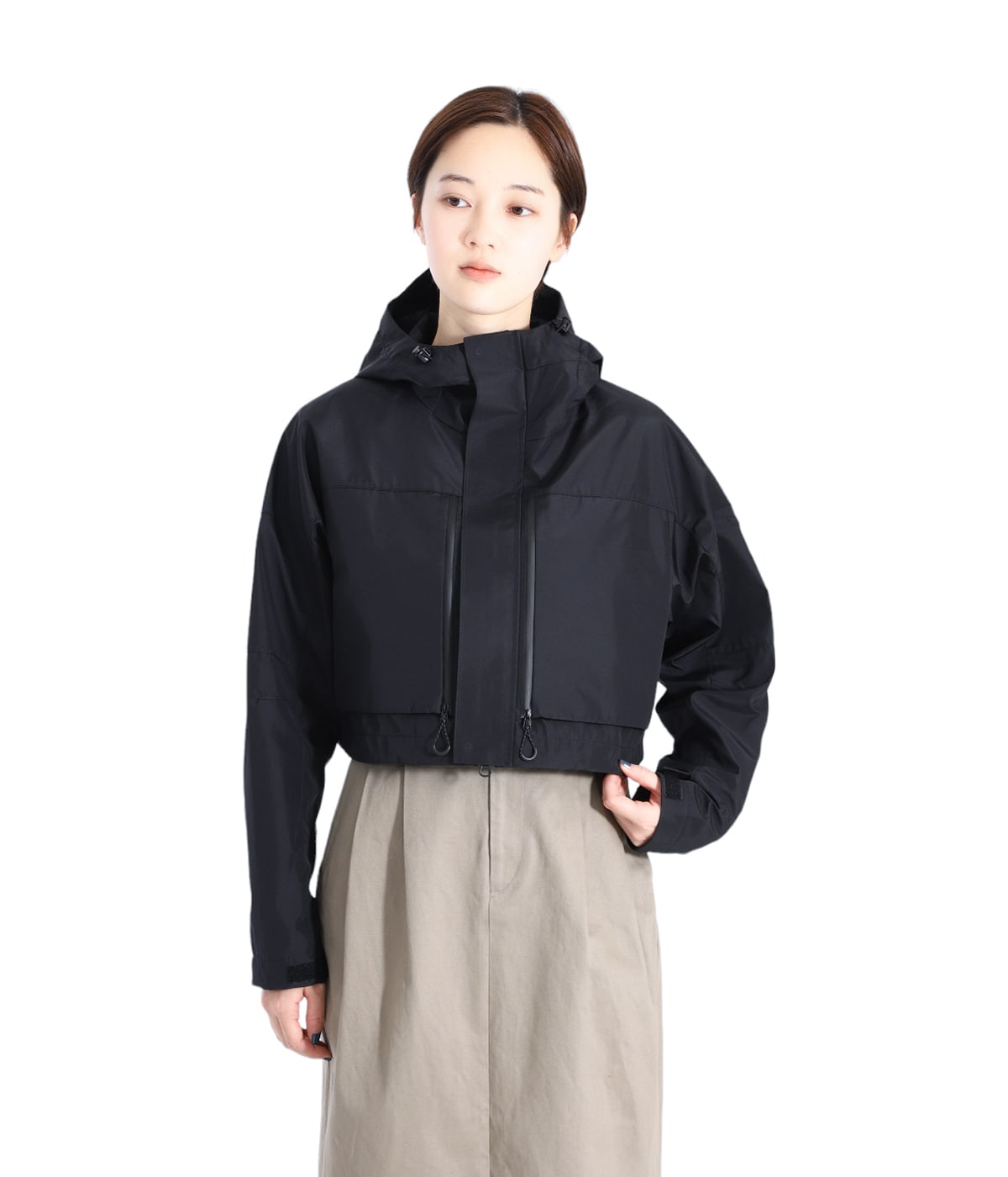 HECTIC 名品 Windstopper フード付きコート M レディース】WINDSTOPPER CITIFIED UTILITY JACKET CROP