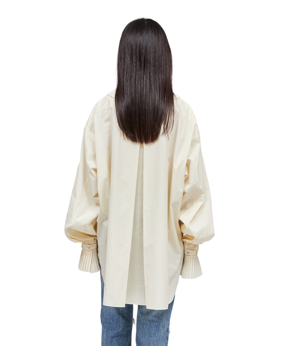 ジュンミカミ JUN MIKAMI 長袖シャツ アイボリー サイズ：Free JUN MIKAMI “オープンカラーシャツ” Cream | Lapel online store