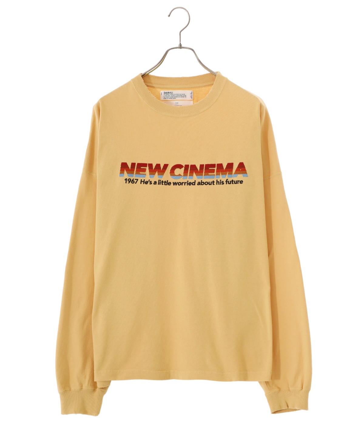 dairiku 刺繍ロンT SCHOOL”刺繍 ヴィンテージロングTシャツ - ダイリク レディース