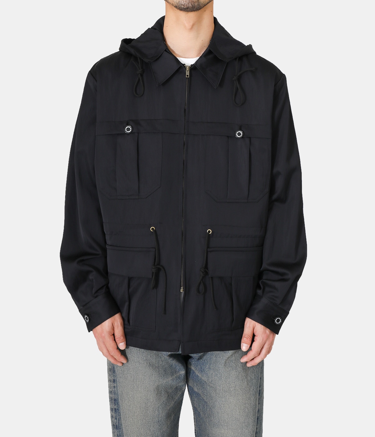 Dairiku ダイリクBenjamin Satin Hoodie Jacket Benjamin