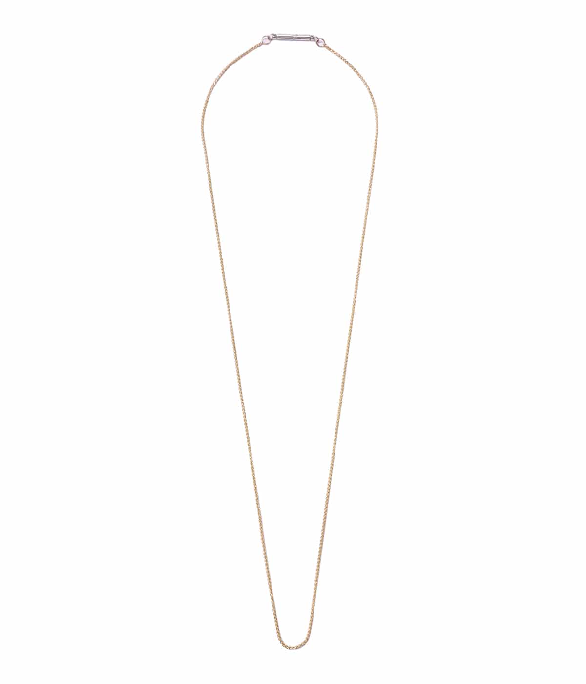 9k fox tail chian necklace(1mm)
