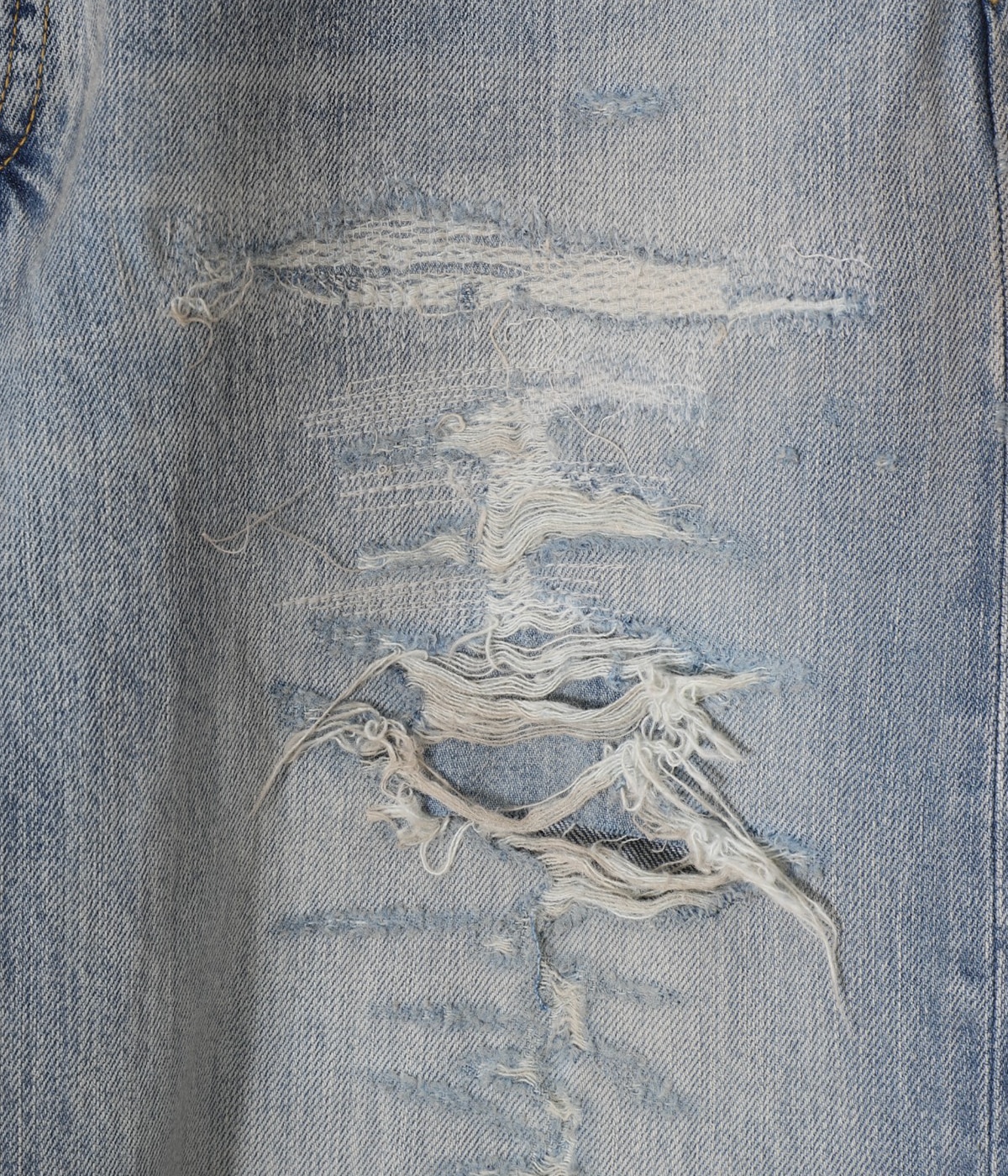 null. デニム　M MSGM ジーンズ デニム デニムパンツ DRIPPING SILVER ワイド