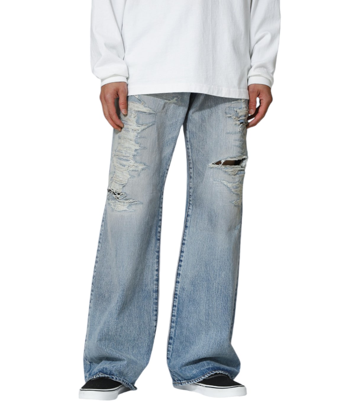 マインデニム　スラックス MINEDENIM（マインデニム）の「Denim Layered Wide PS