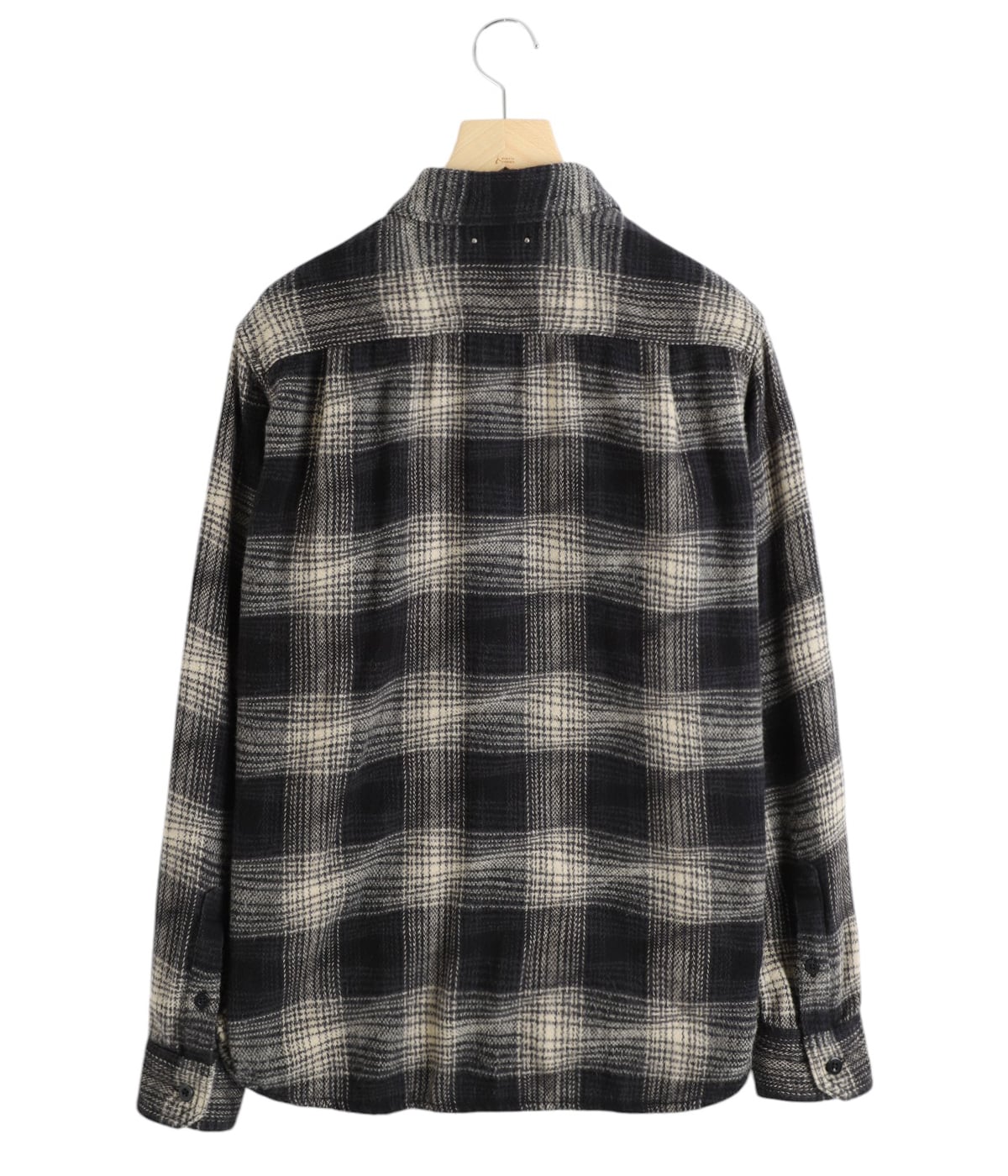 minedenim マインデニム フランネルオーバーシャツ　ネルシャツ Distortion Ombre Check Flannel Over SH | MINEDENIM(マイン