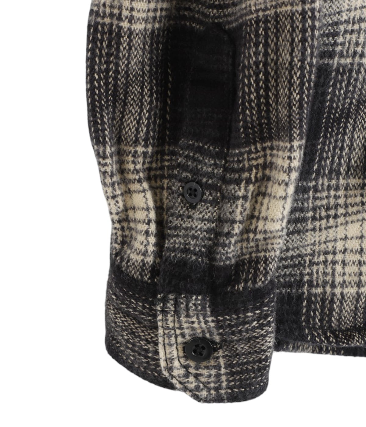Distortion Ombre Check Flannel Over SH | MINEDENIM(マイン
