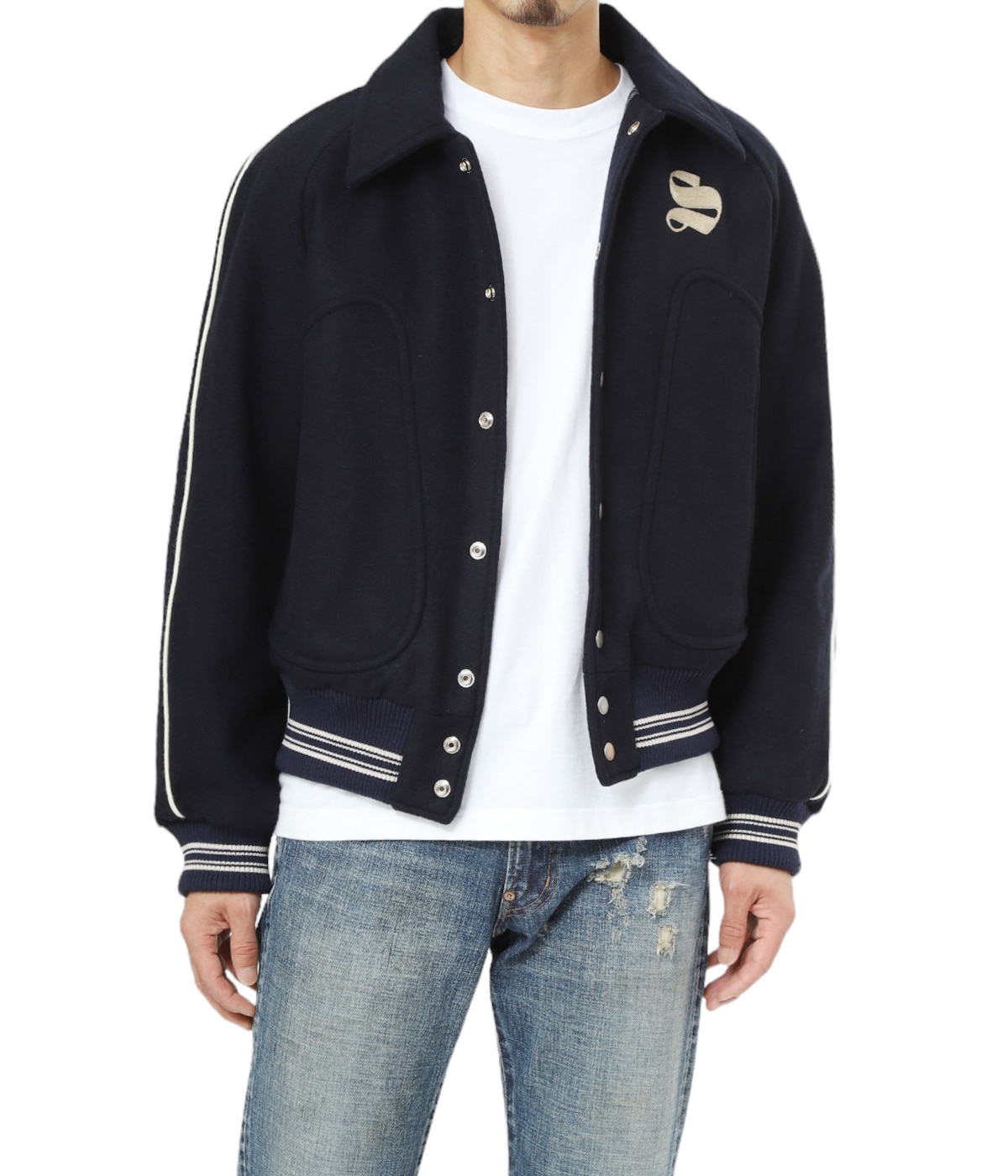 ジャケット・アウター SUGARHILL 23AW MELTON STADIUM JACKET SUGARHILL(シュガーヒル) 23AW MELTON STADIUM JACKETメルトン