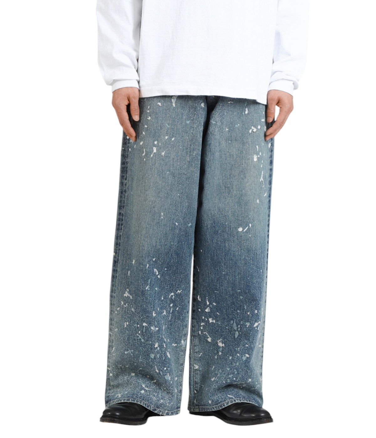 MOLDED DENIM TROUSERS WIDE CUT | SUGARHILL(シュガーヒル