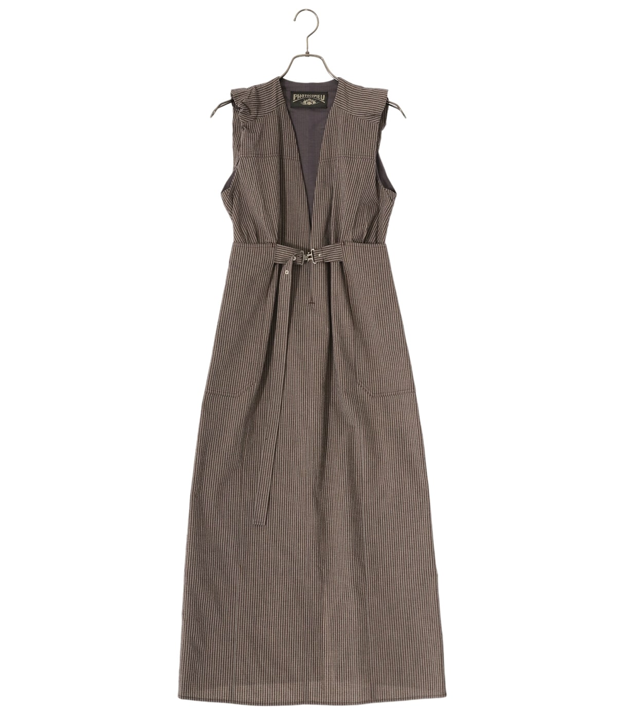 【レディース】BELTED LONG DRESS(AALTO )