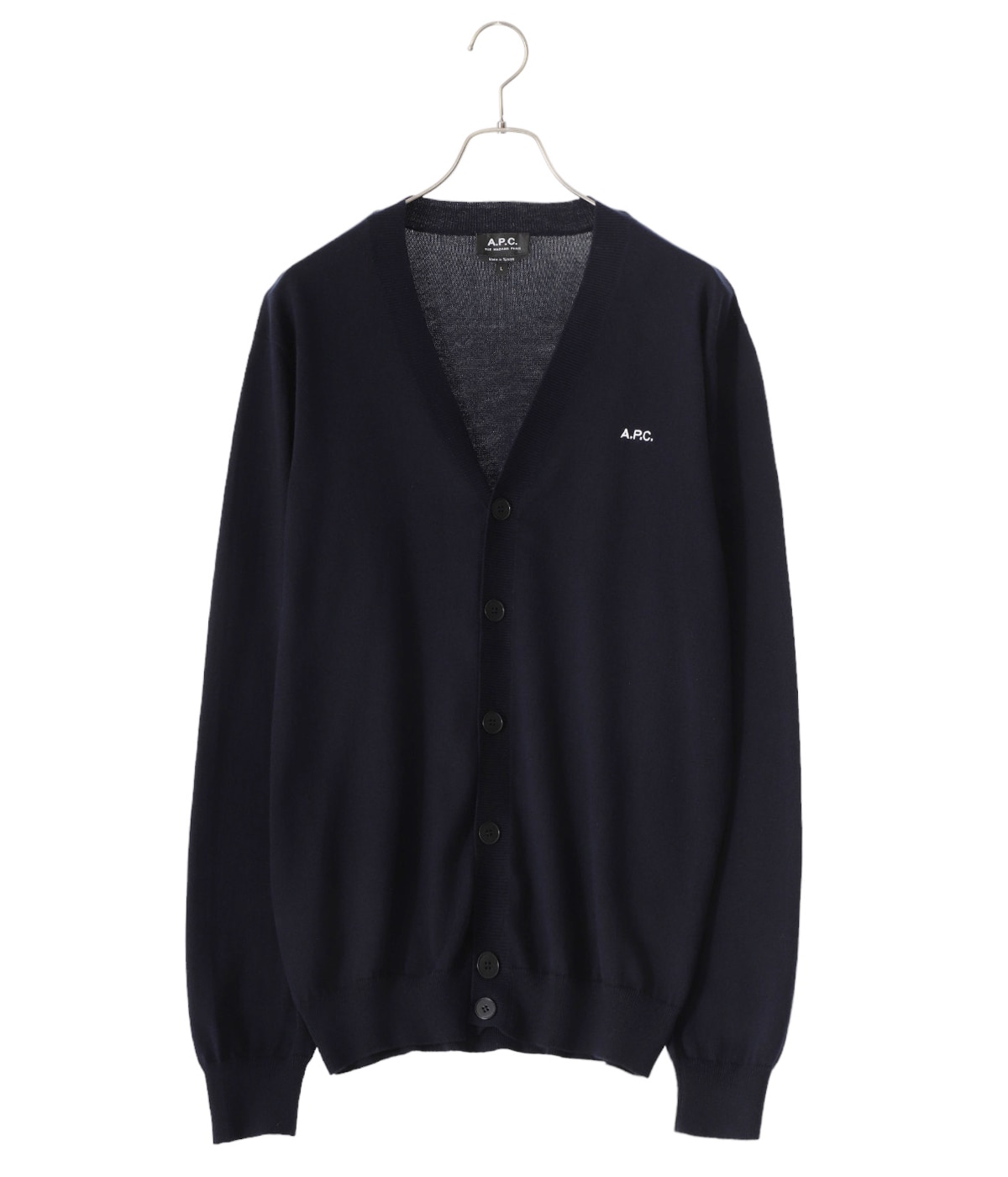 APC（アーペーセー） ウールカーディガン アーペーセー A.P.C. カーディガン ニット ネイビー メンズ APC
