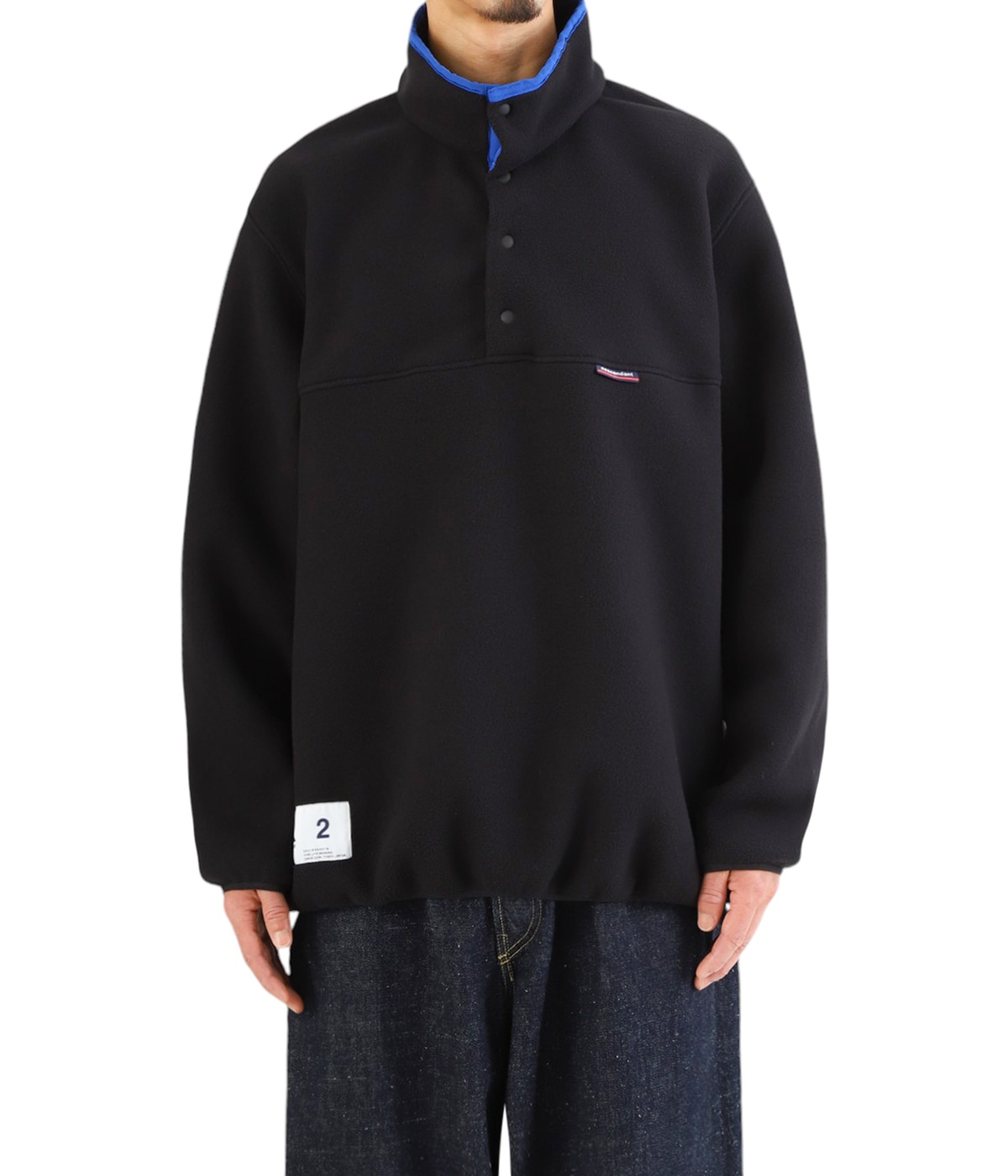 descendant ディセンダント ハーフジップ フリース サイズ2 HUMMING FLEECE PULLOVER | DESCENDANT(ディセンダント