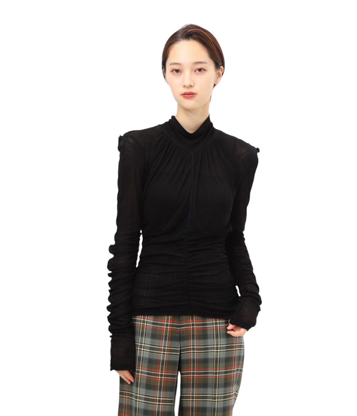 PHOTOCOPIEU / フォトコピュー ： 【レディース】SHEER TOP(TERESA) ： 242TRS レディース】SHEER TOP(TERESA) | PHOTOCOPIEU(フォトコピュー