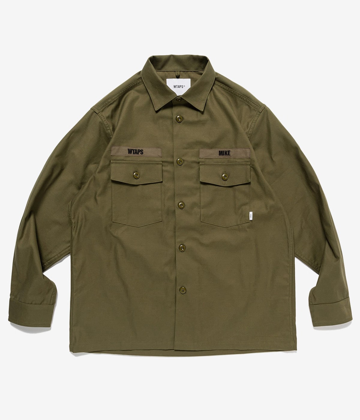 WTAPS 長袖シャツ カーキ XL相当 CBW / LS / COTTON. SATIN | WTAPS(ダブルタップス) / トップス