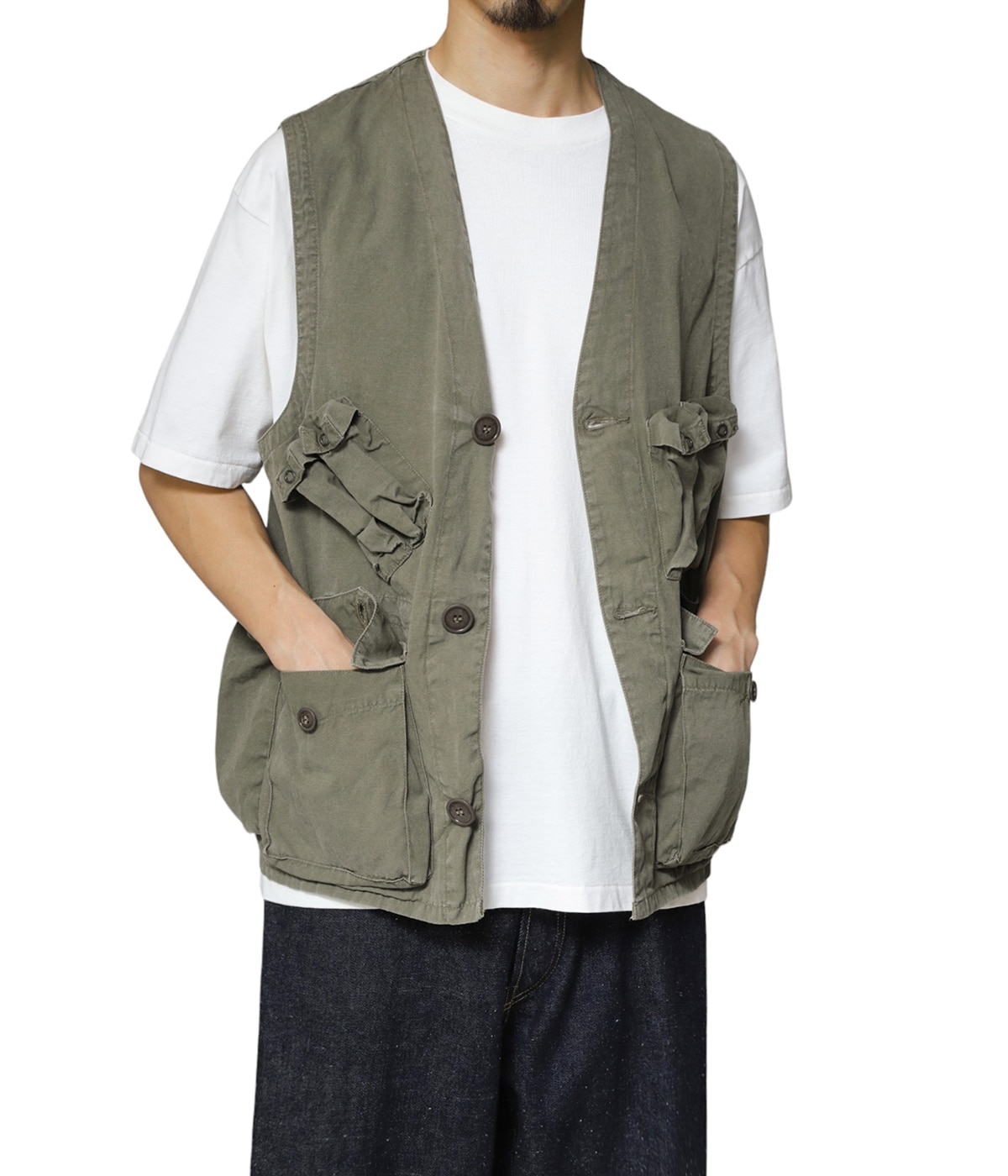 COTTON WEATHER CLOTH C-1 VEST | GOLD(ゴールド) / トップス