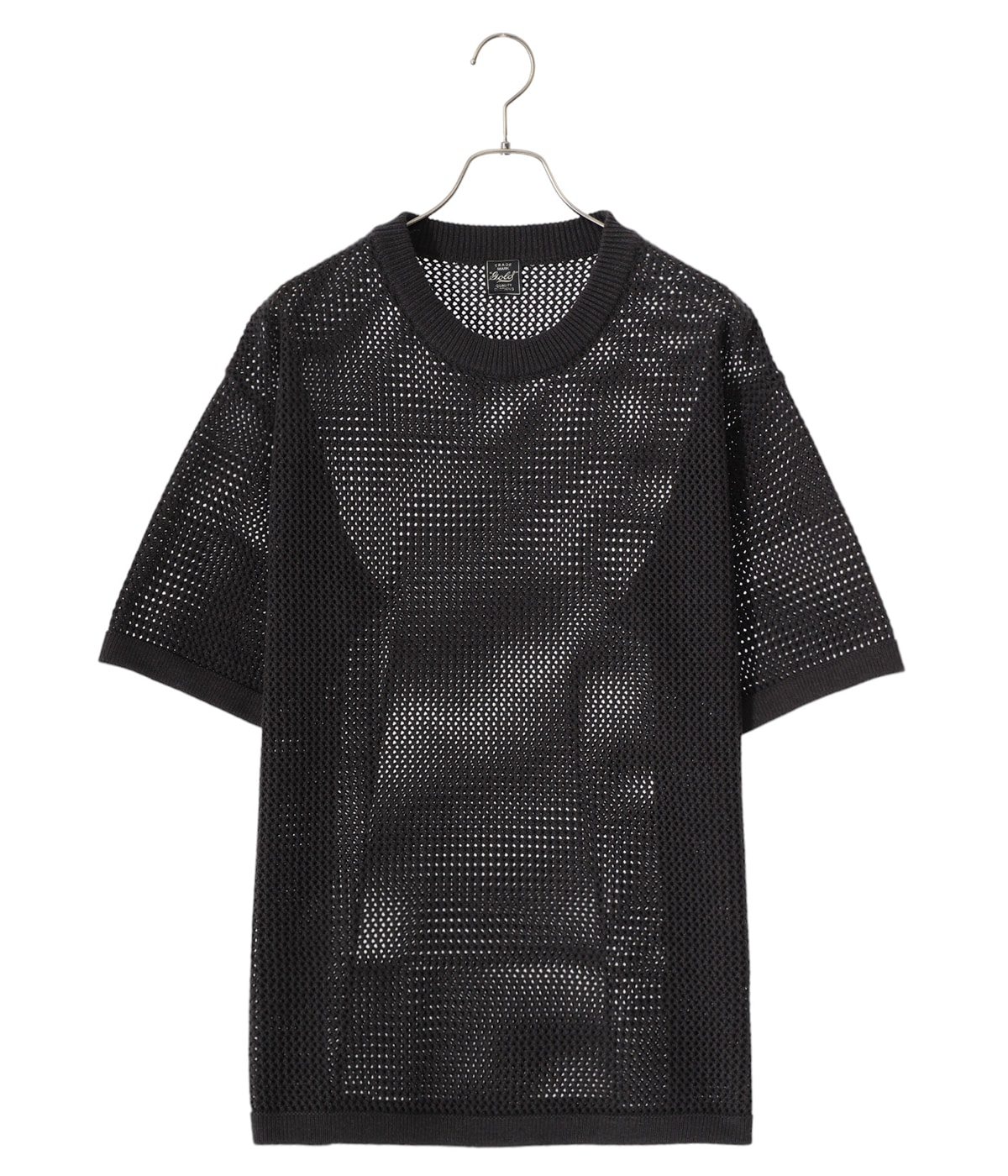 COTTON MESH YARN S/S CREW NECK SHIRT