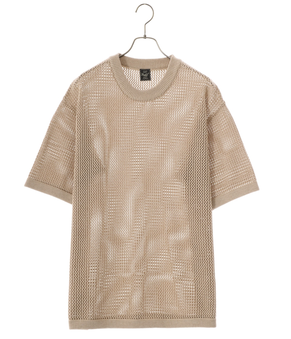 COTTON MESH YARN S/S CREW NECK SHIRT