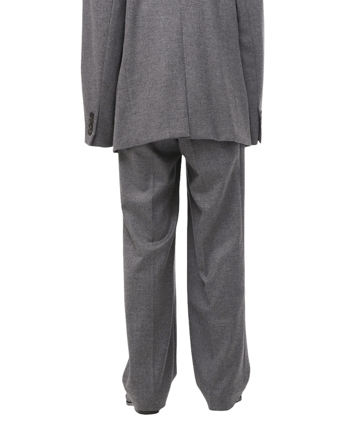 新品 定価1.7万 ユミカツラ 【繊維の宝石】カシミヤ ウールスラックス 85 茶 【P26640】 YUMI KATSURA パンツ 秋冬 メンズ フランネル 新品 ex&frasl;tra ムッシュニコル イタリア生地 サキソニー ウール