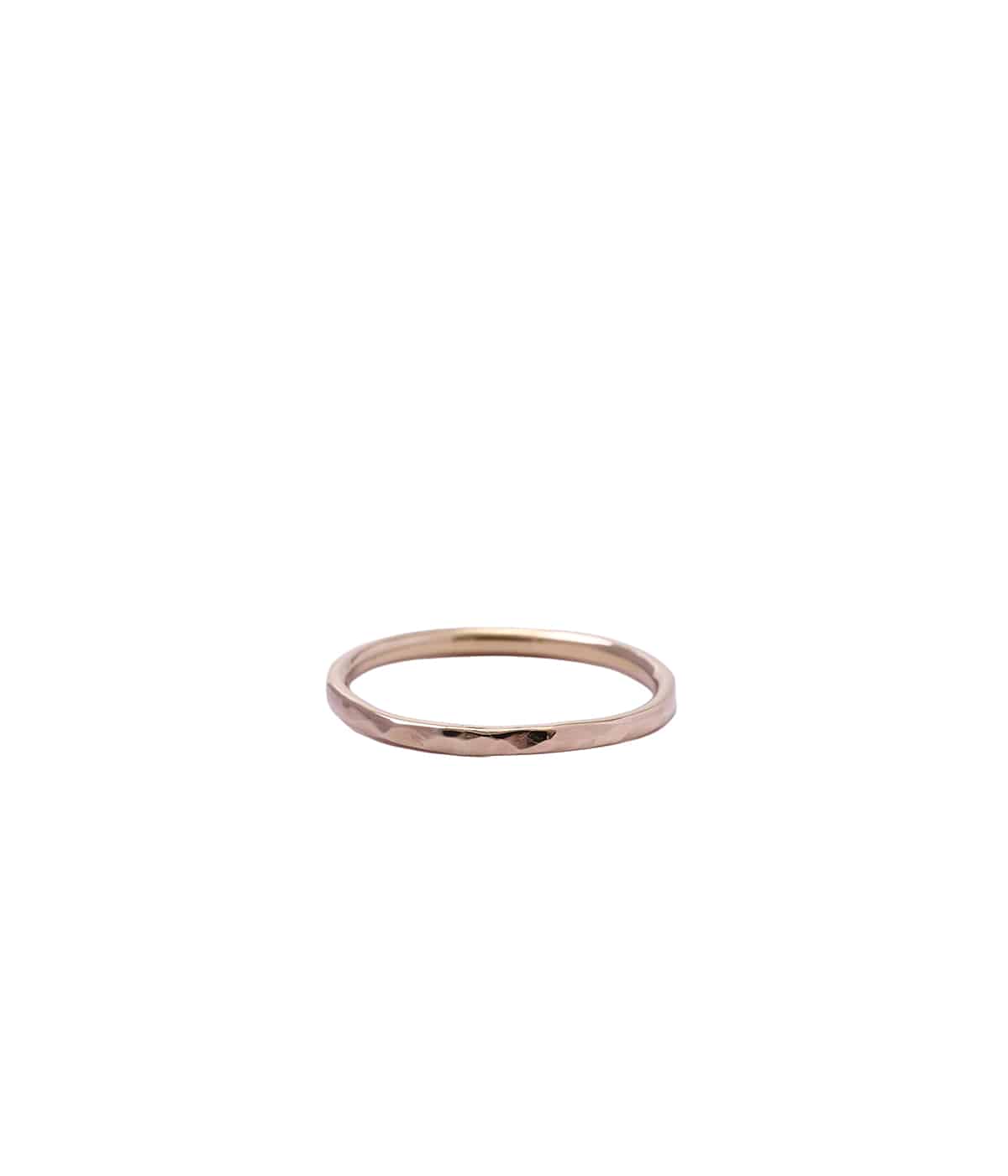 10K MINIMAL RING(HAMMERED SURFACE) 5号～11号